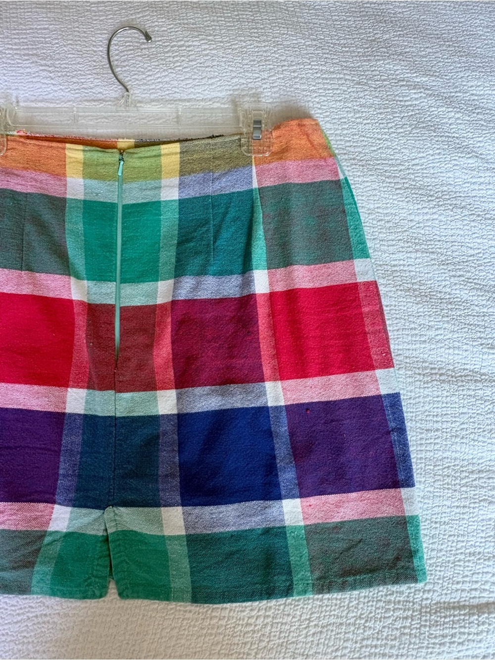 Multicolor Plaid Mini Skirt - Picture 5 of 5